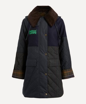 x GANNI Burghley Quilted Wax Jacket