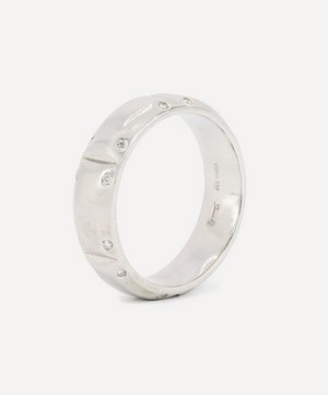 Kojis - Platinum Diamond Band Ring image number 1