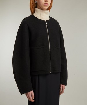 KASSL Editions - Balloon Sleeve Boiled Wool Jacket image number 2