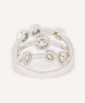 Kojis - Platinum Large Diamond Bubble ring image number 2