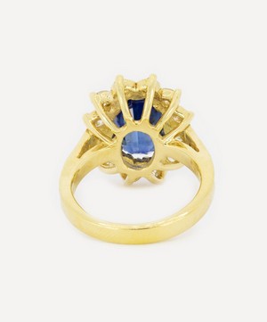 Kojis - 18ct Gold Vintage Ceylon Sapphire Cluster Ring image number 2