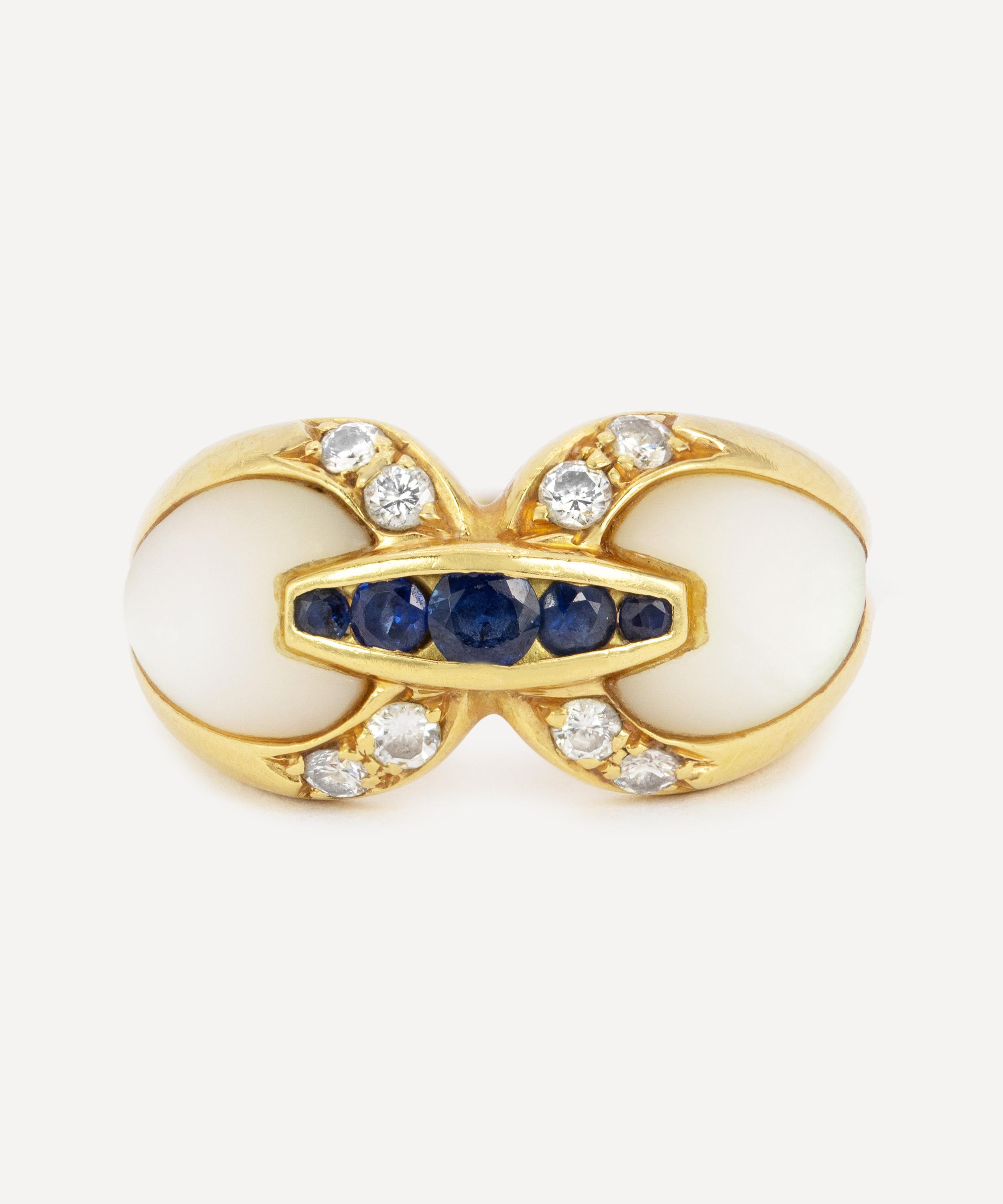 Kojis - 18ct Gold Vintage Mauboussin Sapphire Ring image number 0