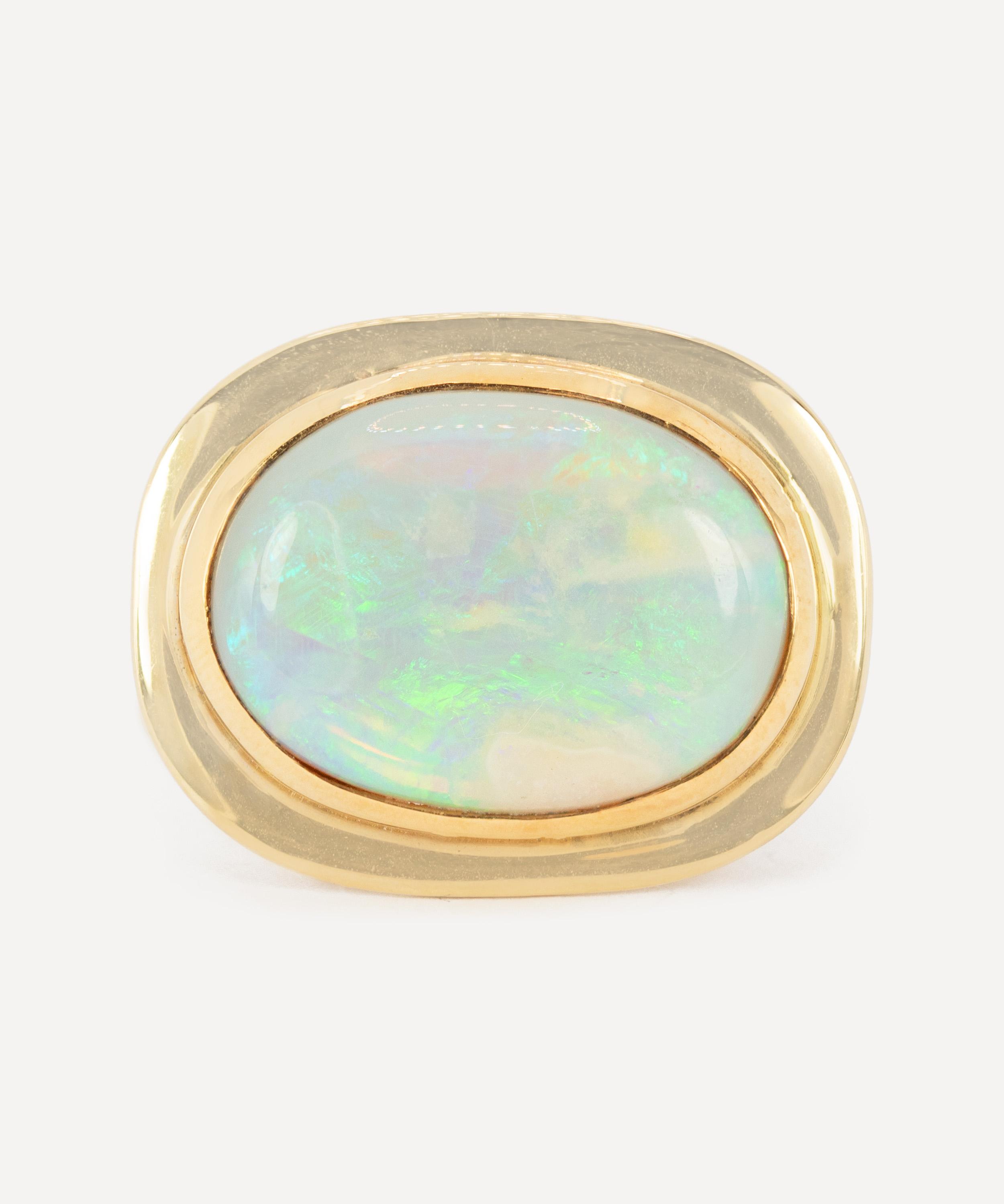 Kojis - 14ct Gold Large Opal Cocktail Ring image number 0