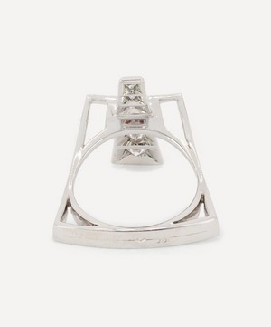 Kojis - 18ct White Gold Modernist Diamond Ring image number 2