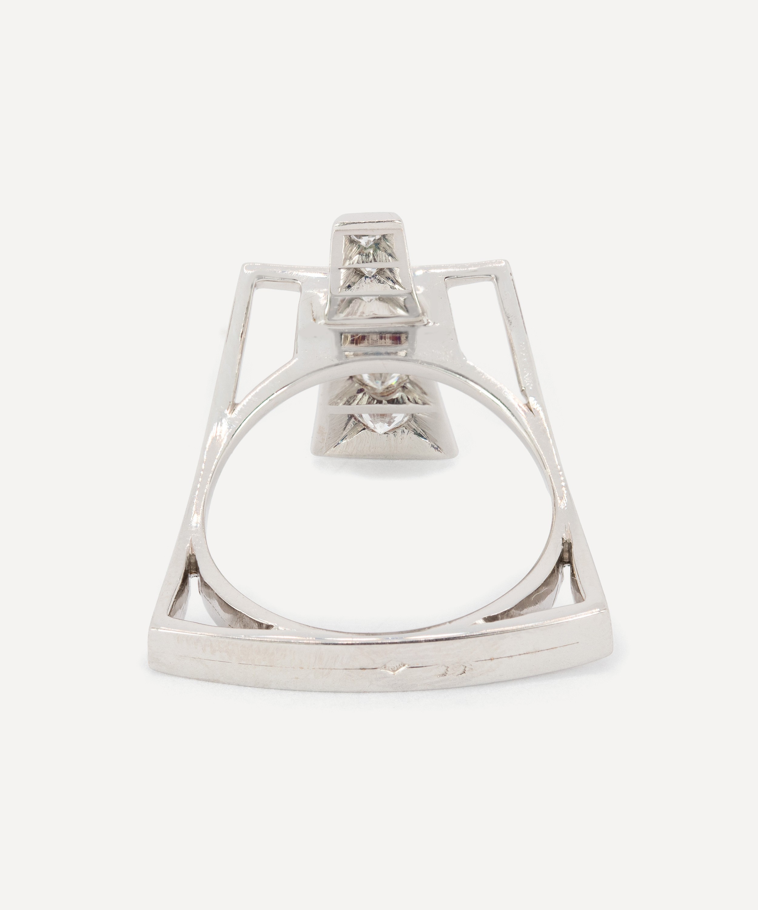 Kojis - 18ct White Gold Modernist Diamond Ring image number 2