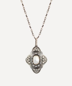 Kojis - Silver Blister Pearl Pendant Necklace image number 0