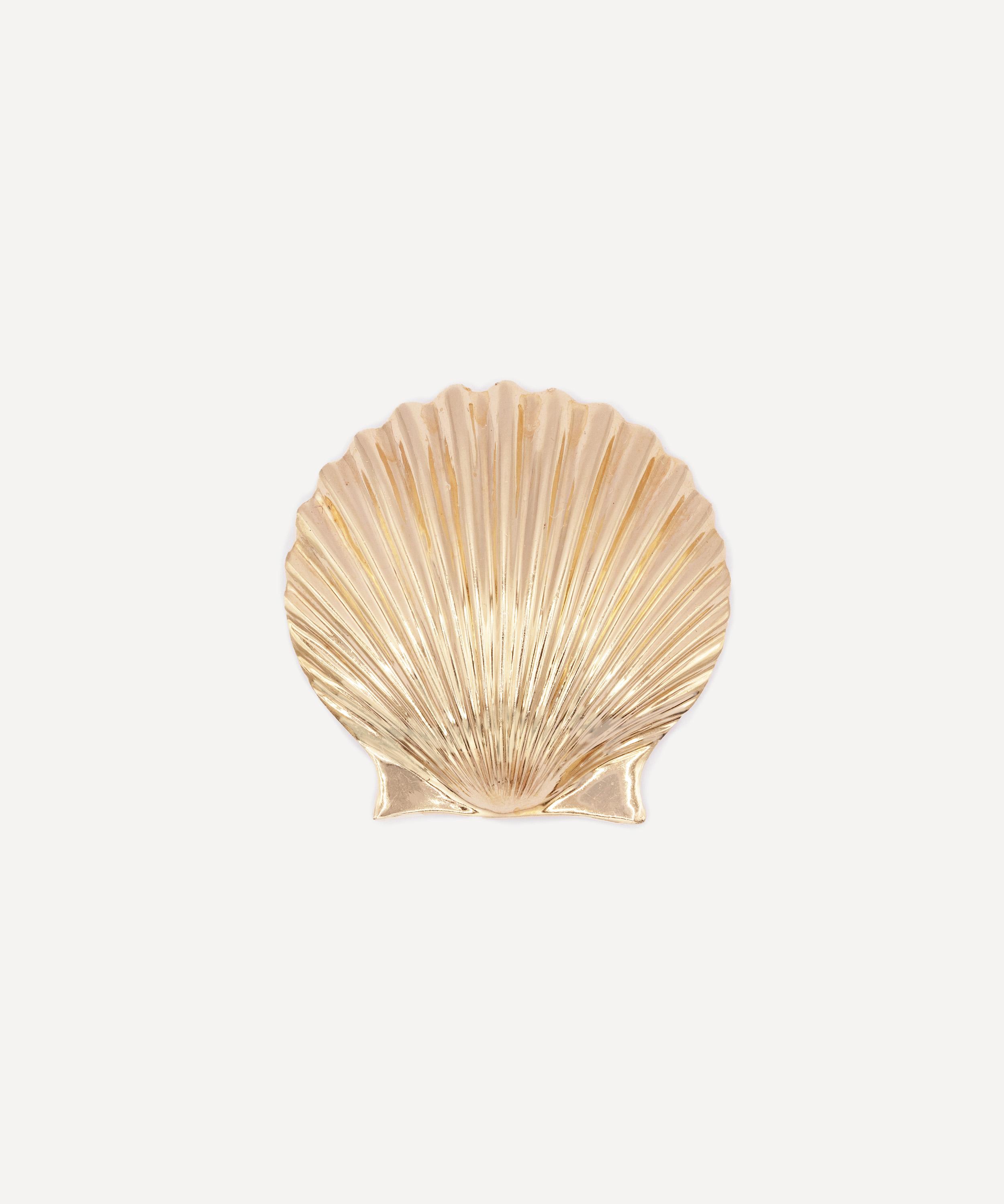Kojis - 14ct Gold Vintage Shell Brooch image number 0