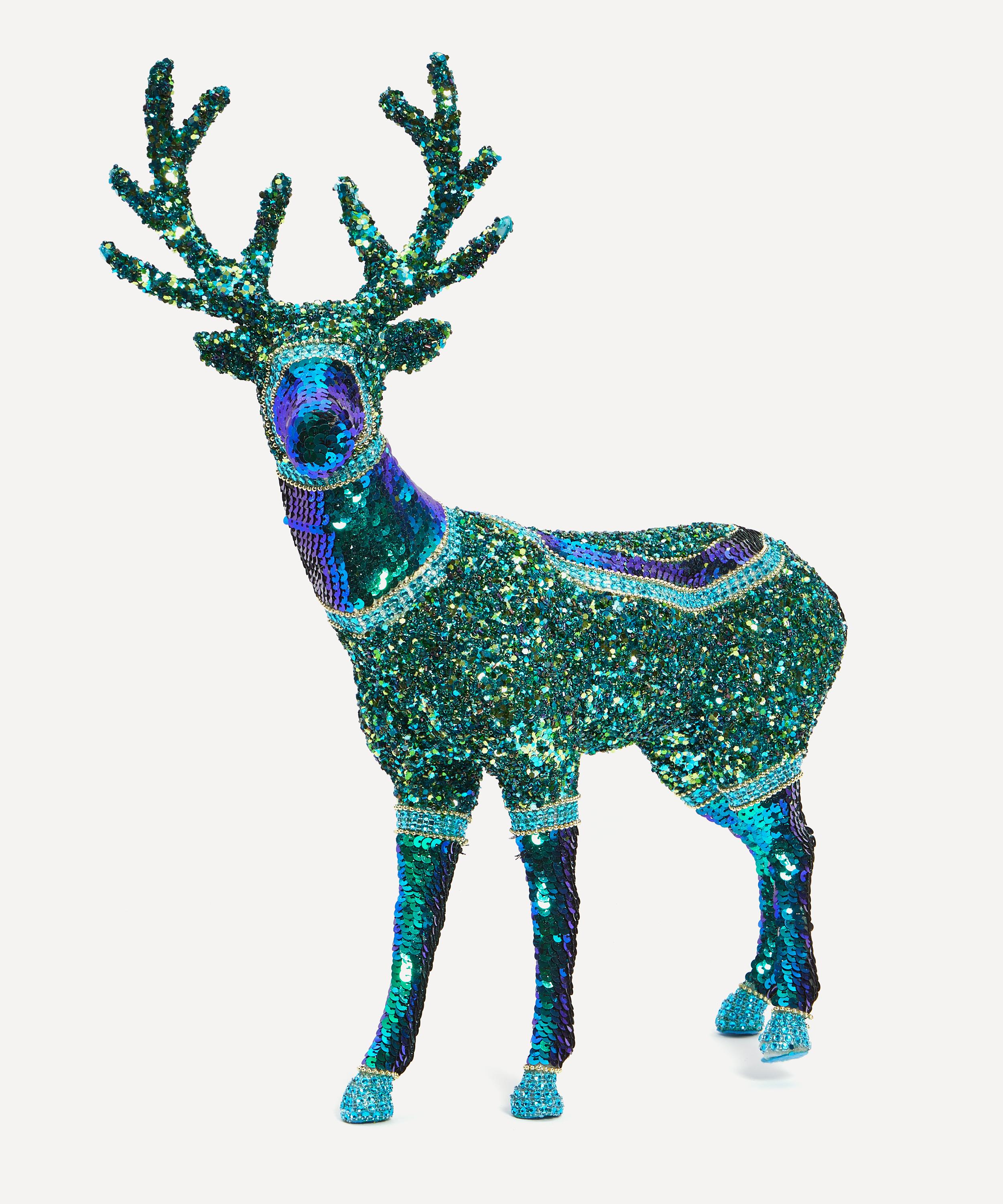 Christmas - Sequinned Stag Ornament image number 0