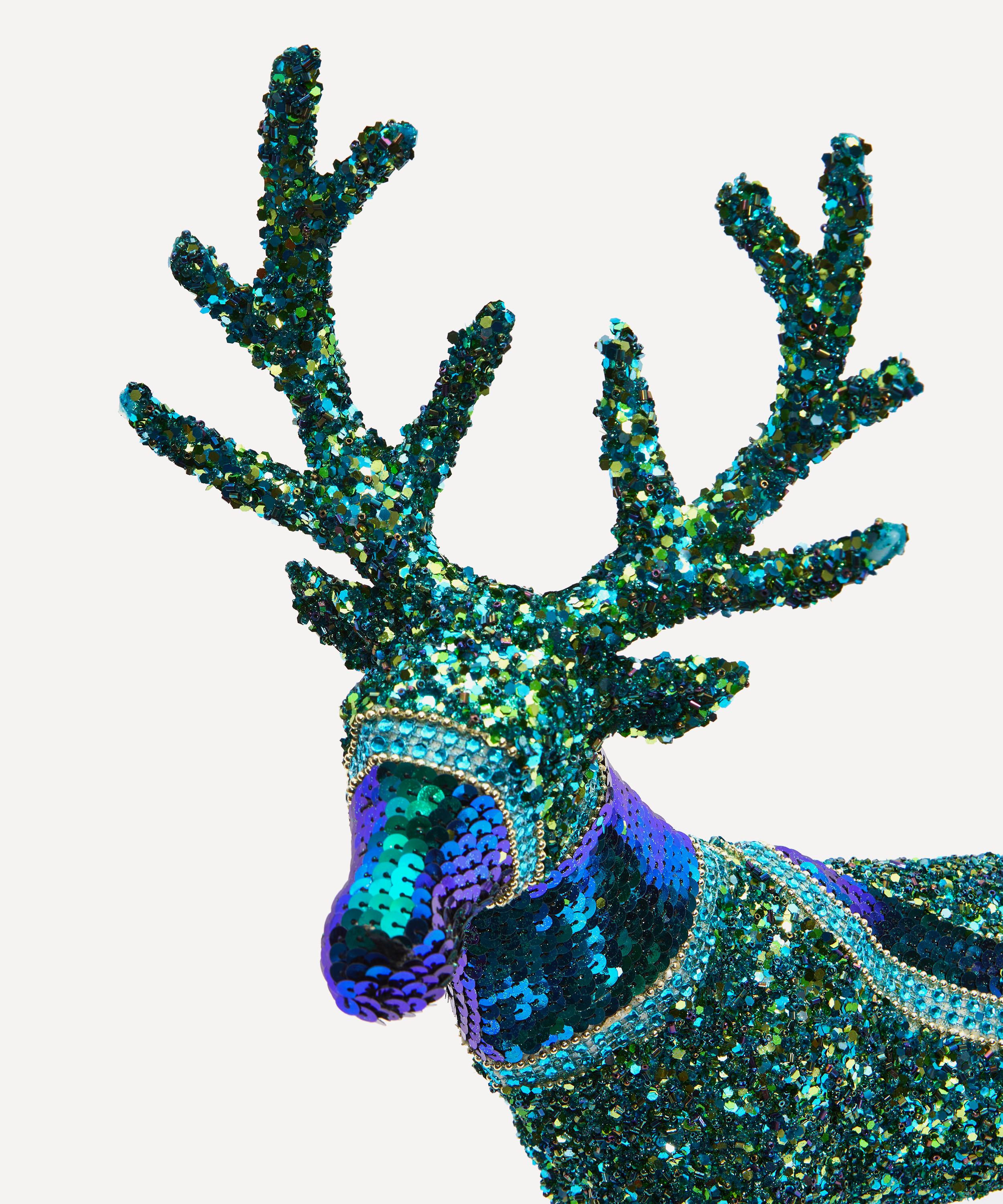 Christmas - Sequinned Stag Ornament image number 2