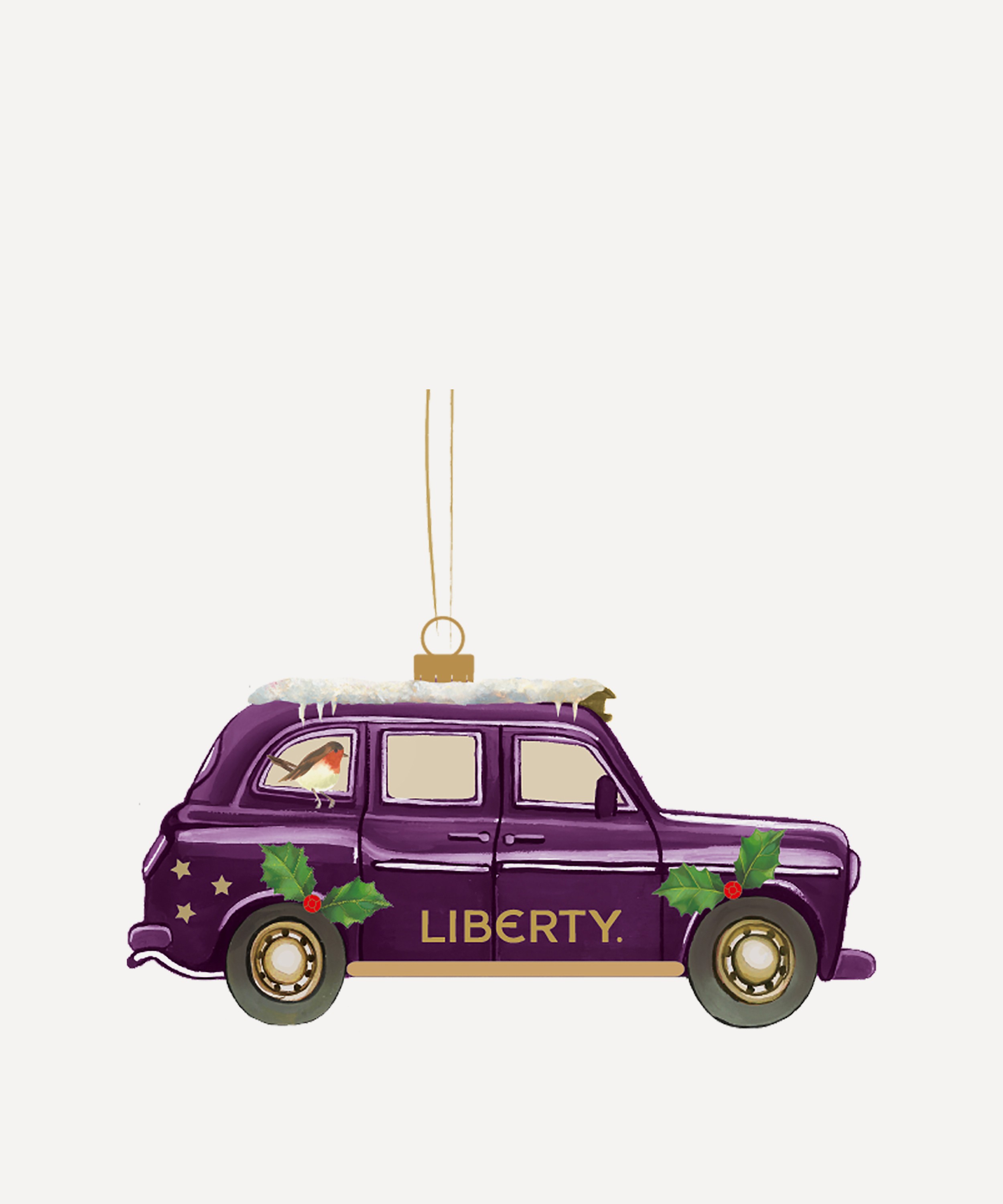 Christmas - Liberty Taxi Ornament image number 0