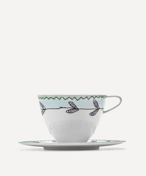 Serax - x Marni Blossom Milk Midnight Flowers Cappuccino Cup and Saucer image number 3