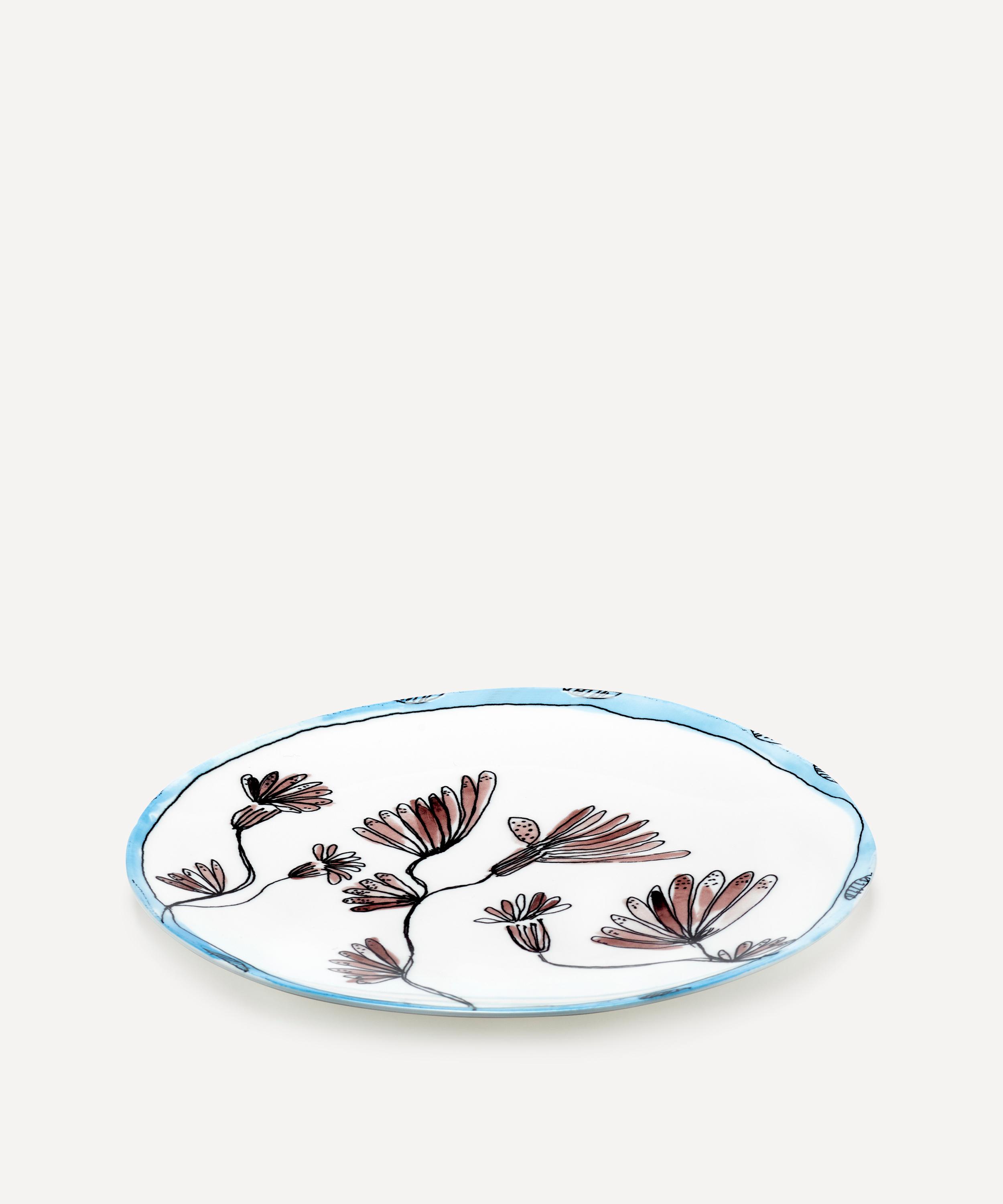 Serax - x Marni Camelia Aubergine Midnight Flowers Large Serving Plate