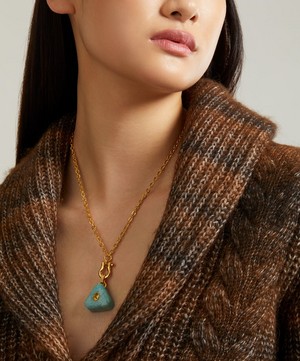 Lizzie Fortunato - Gold-Plated Brass Water’s Edge Necklace image number 1