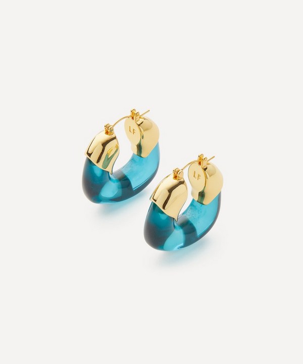 Lizzie Fortunato - Gold-Plated Brass Organic Hoop Earrings image number null