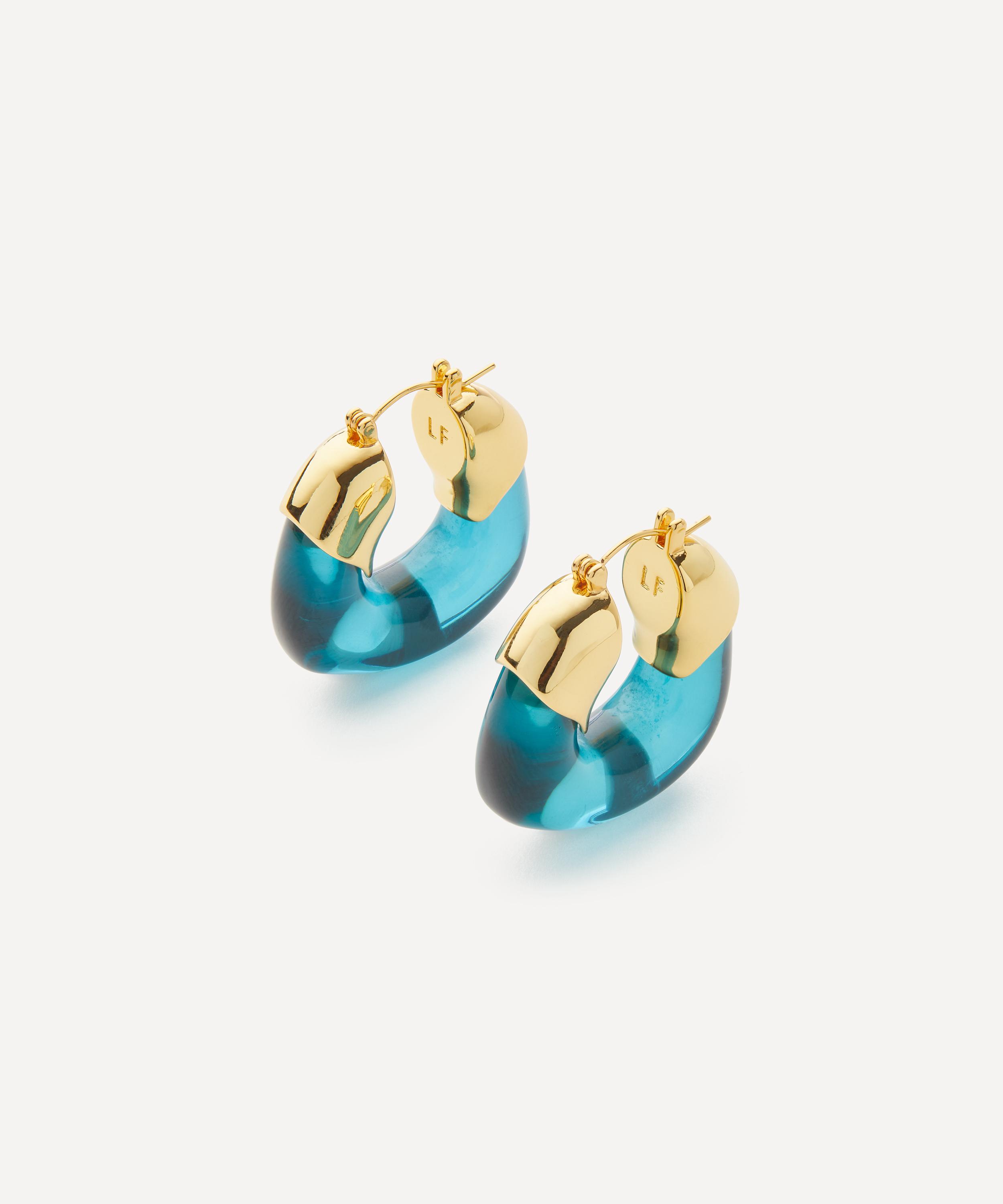 Lizzie Fortunato - Gold-Plated Brass Organic Hoop Earrings