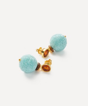 Lizzie Fortunato - Gold-Plated Mist Drop Earrings image number 1