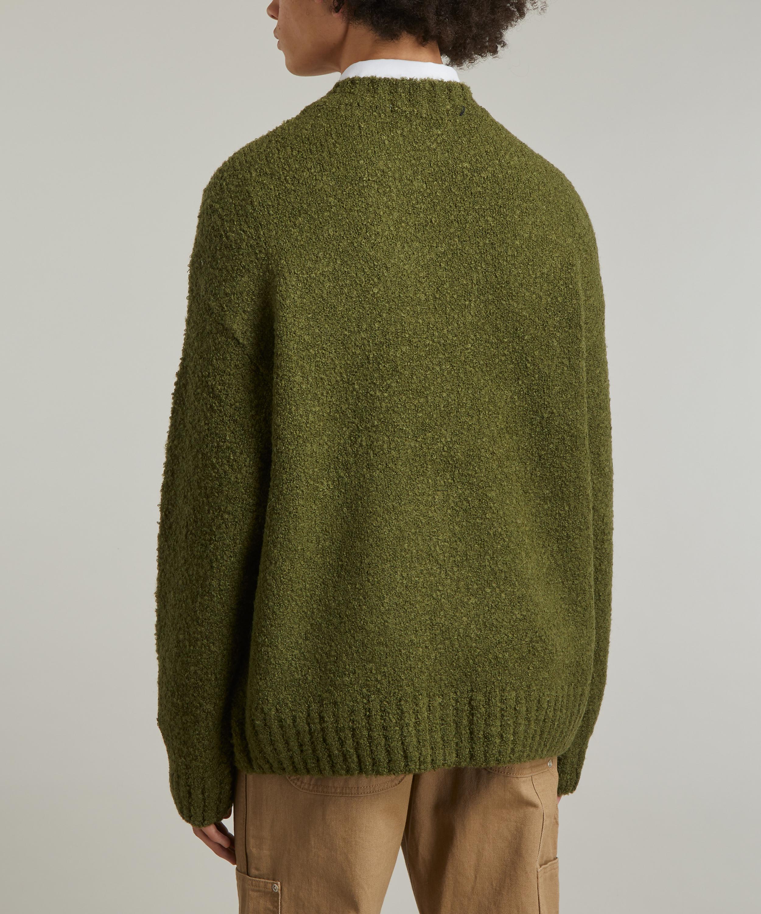 Boucle Knit Cardigan Sweater - New Olive – Mellow Monkey