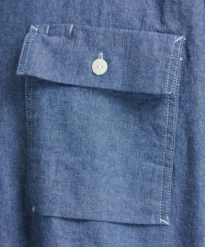 FrizmWORKS - Cigarette Pocket Chambray Shirt image number 4
