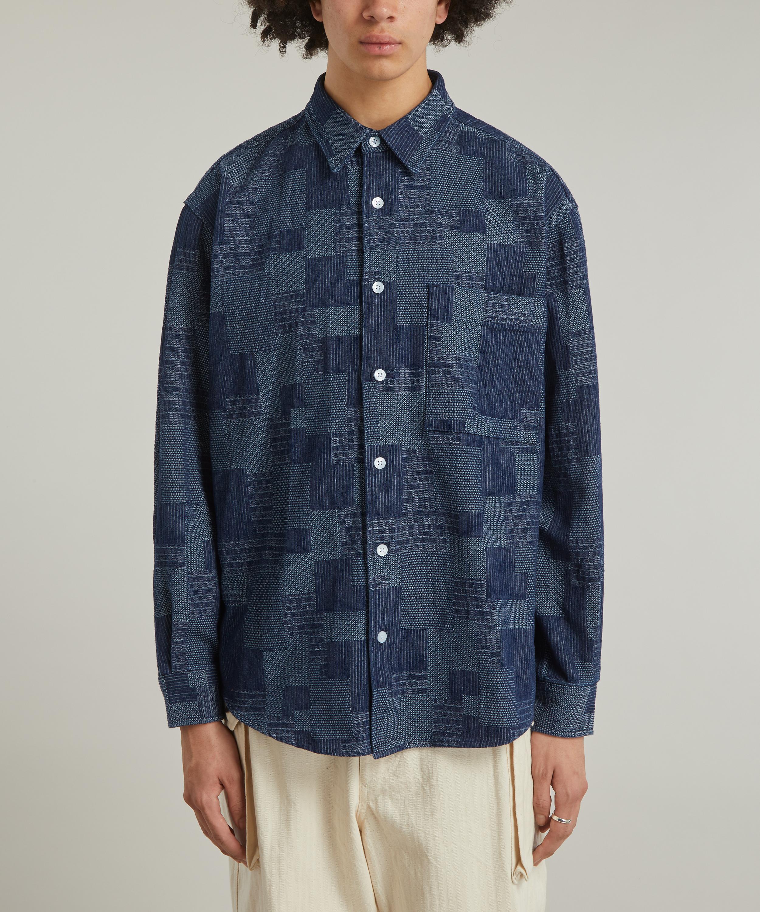 FrizmWORKS - Patchwork Denim Shirt image number 2