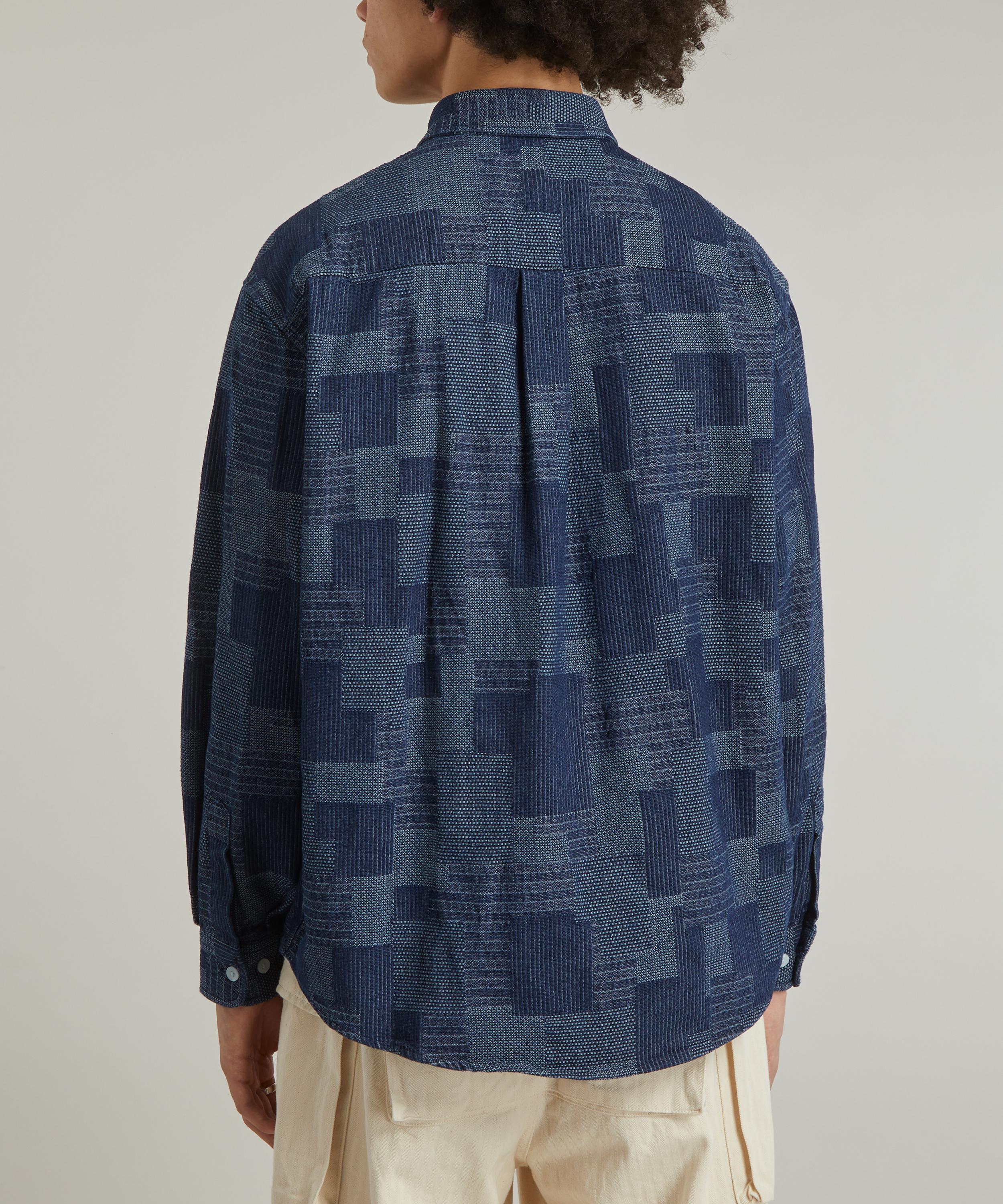 Patchwork on sale denim shirt