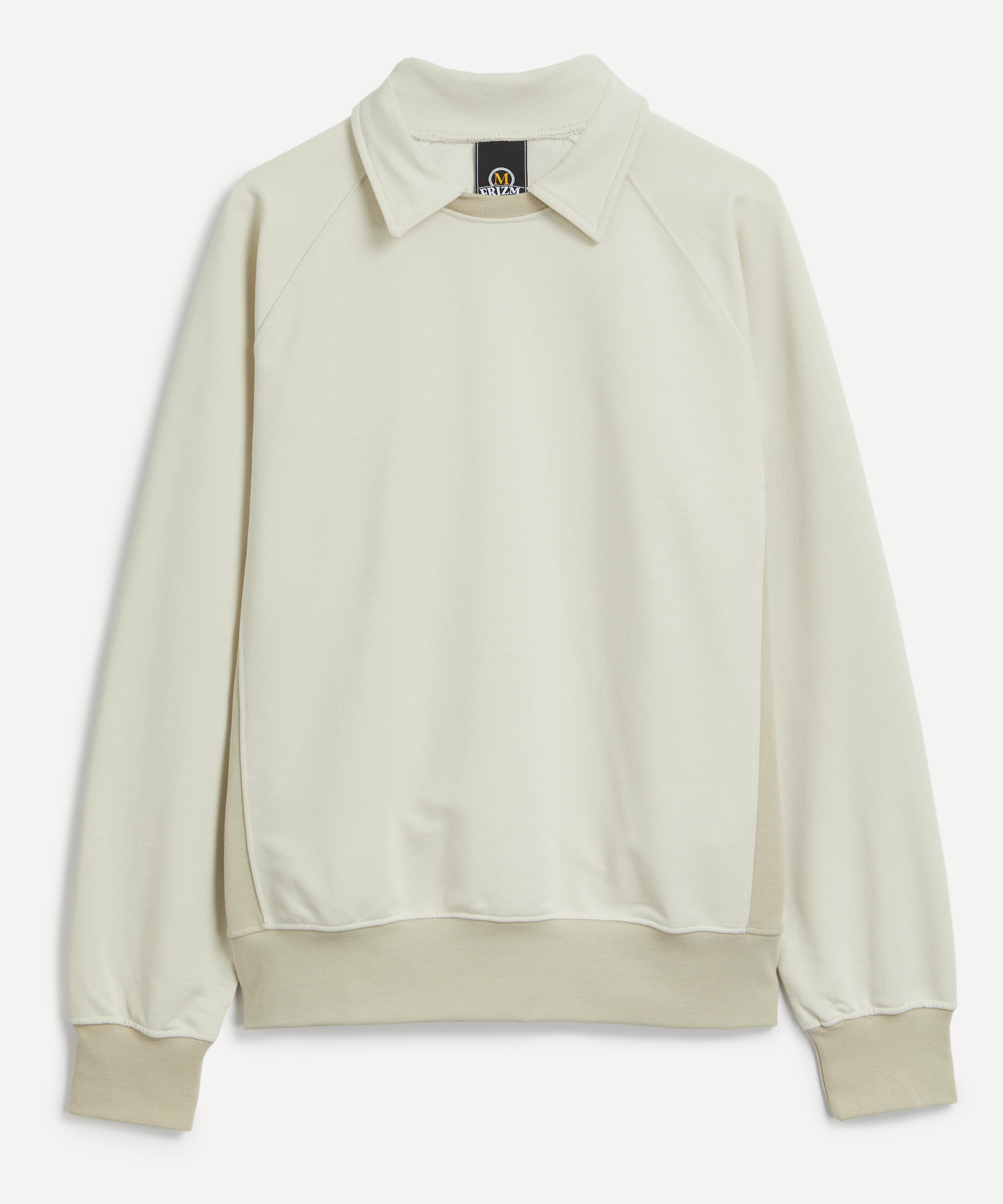 COLLAR LAYERED SWEATSHIRT - BEIGE - THE GREAT DIVIDE – Frizmworks