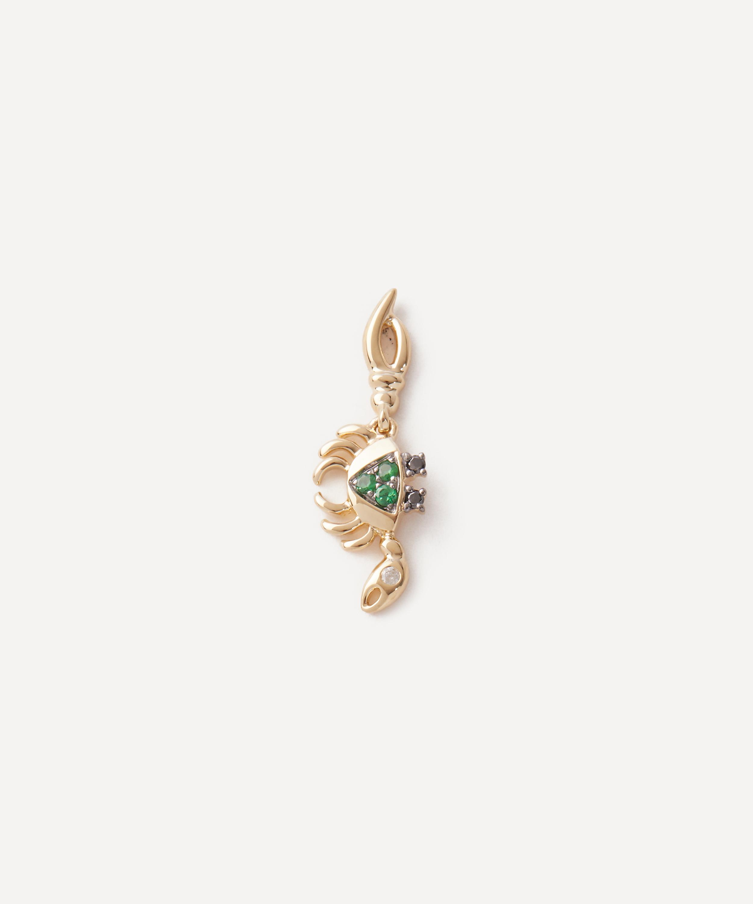 Yvonne Léon - 9ct Gold Mini Crab Tsavorite Earring