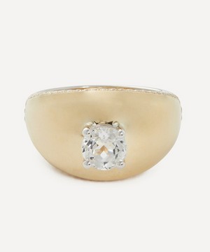 Yvonne Léon - 9ct Gold Diamond Dome Solitaire Ring image number 0