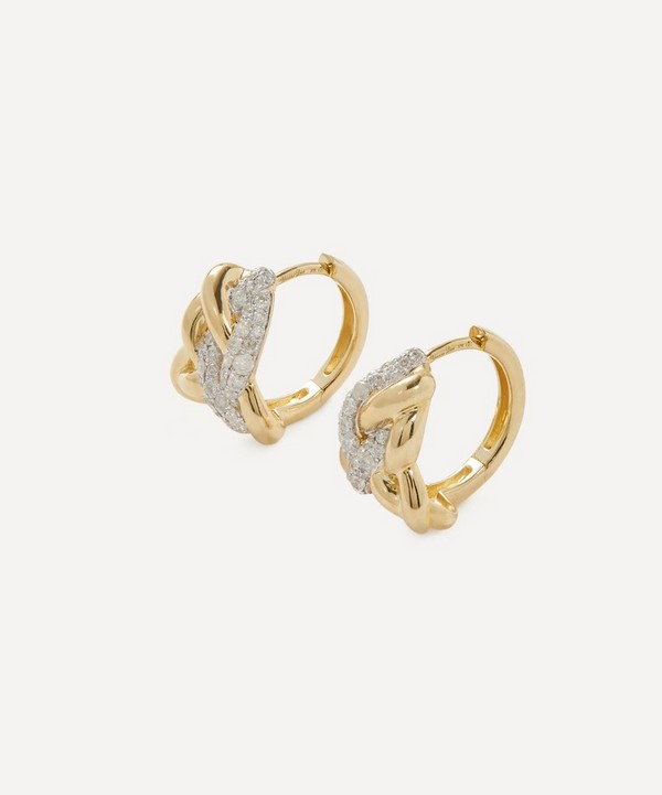 Yvonne Léon - 9ct Gold Braided Hoop Earrings image number null