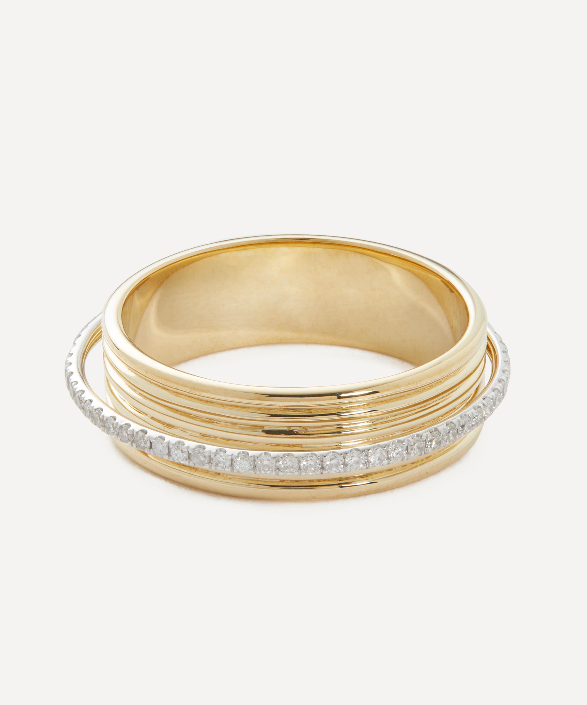 Yvonne Léon - 9ct Gold Diamond Weekly Ring image number 0