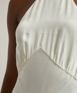 RIXO - Crisi Silk Halter Dress image number 4