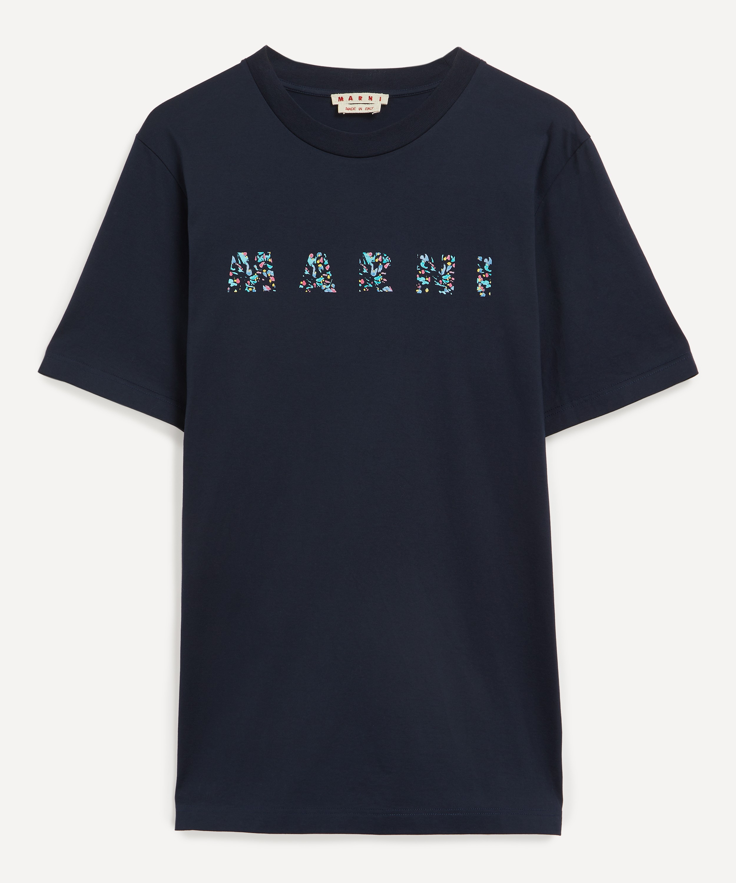 Marni - Deep Blue Patterned Marni Print T-Shirt image number 0
