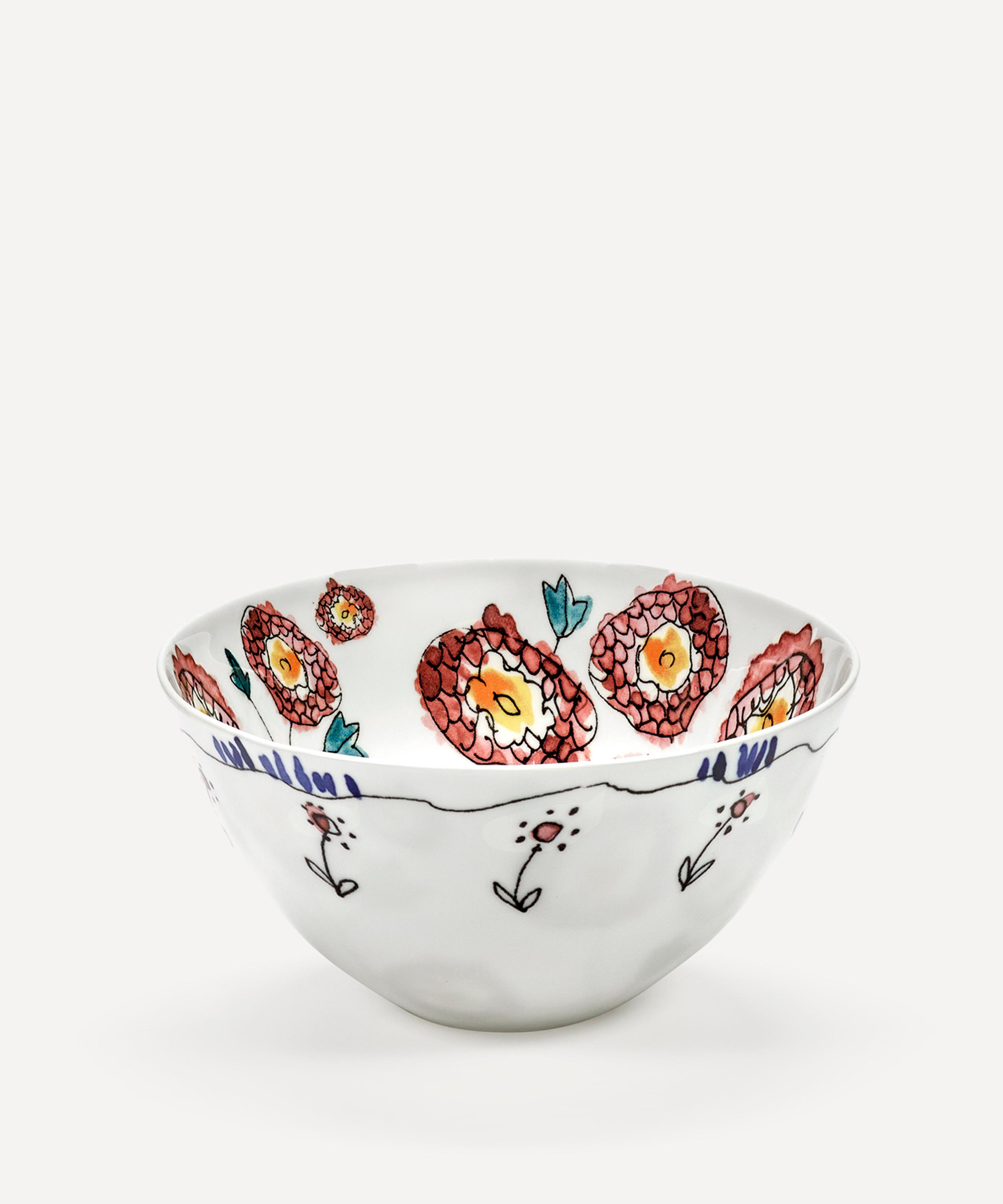 Serax - x Marni Anemone Milk Midnight Flowers Medium Bowl image number 0