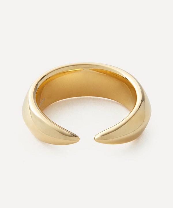 Shaun Leane - 18ct Gold-Plated Vermeil Silver Arc Ring image number null