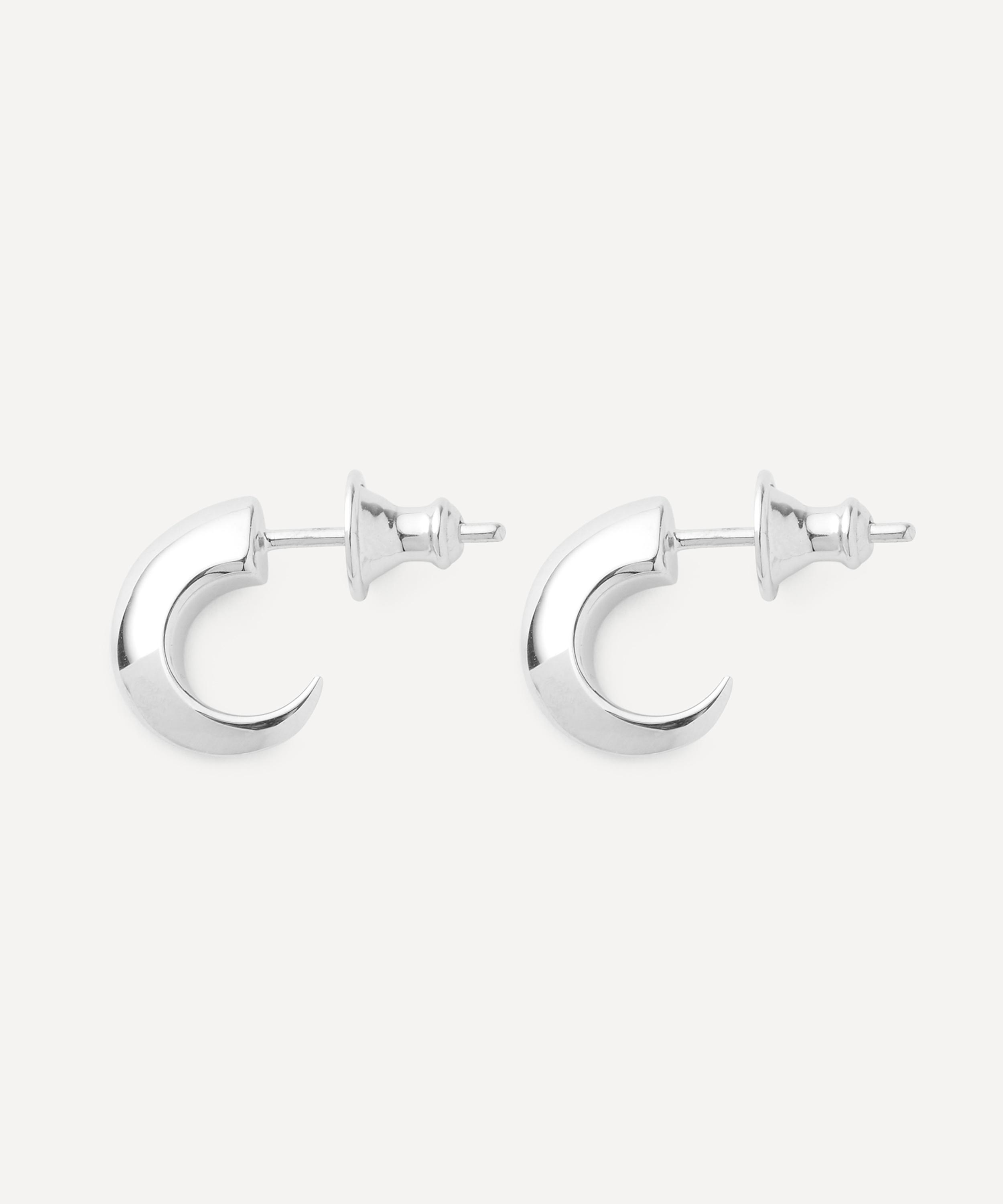 Shaun Leane - Sterling Silver Talon Cat Claw Hoop Earrings image number 2