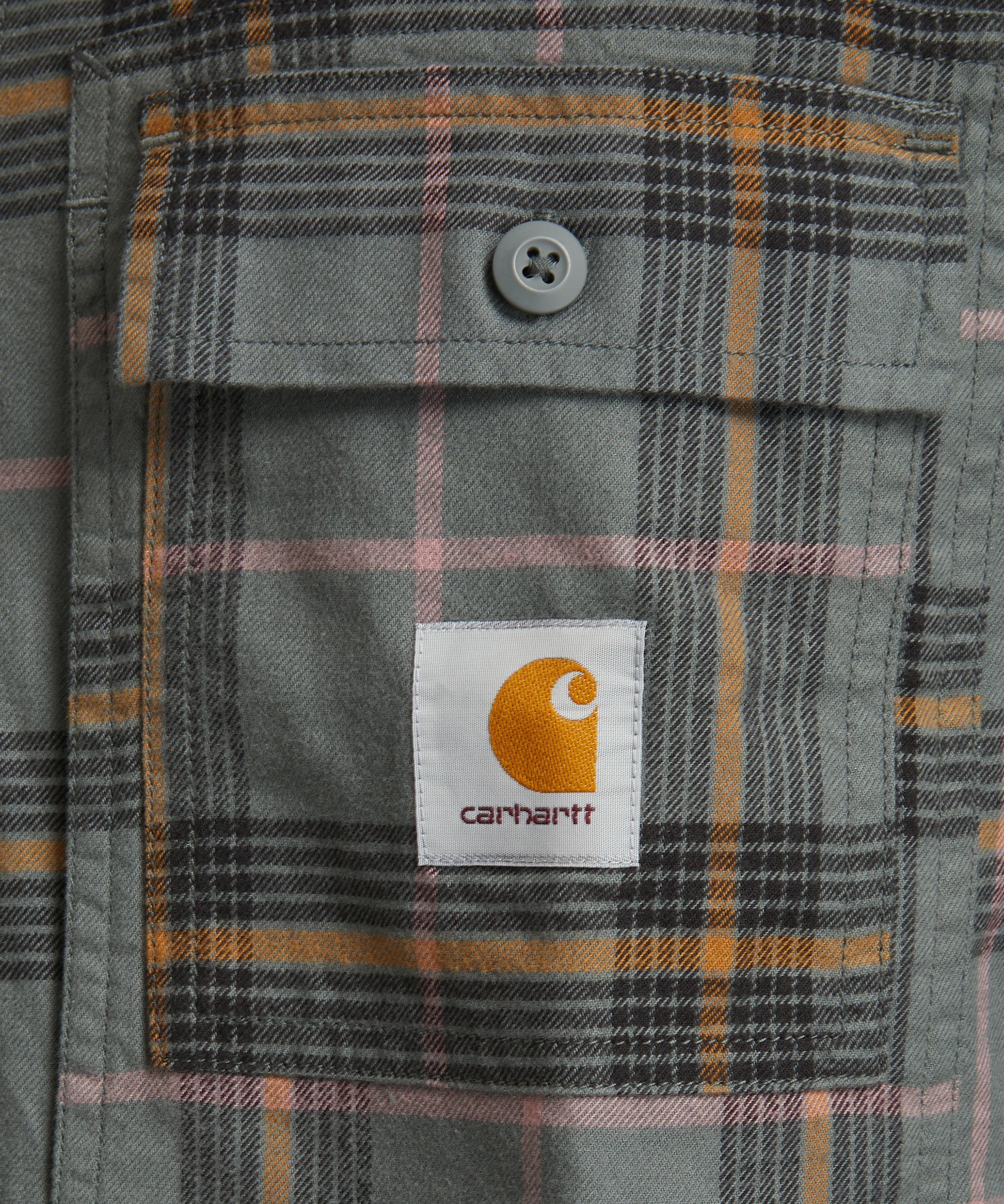 Carhartt hubbard slim fit flannel outlet shirt