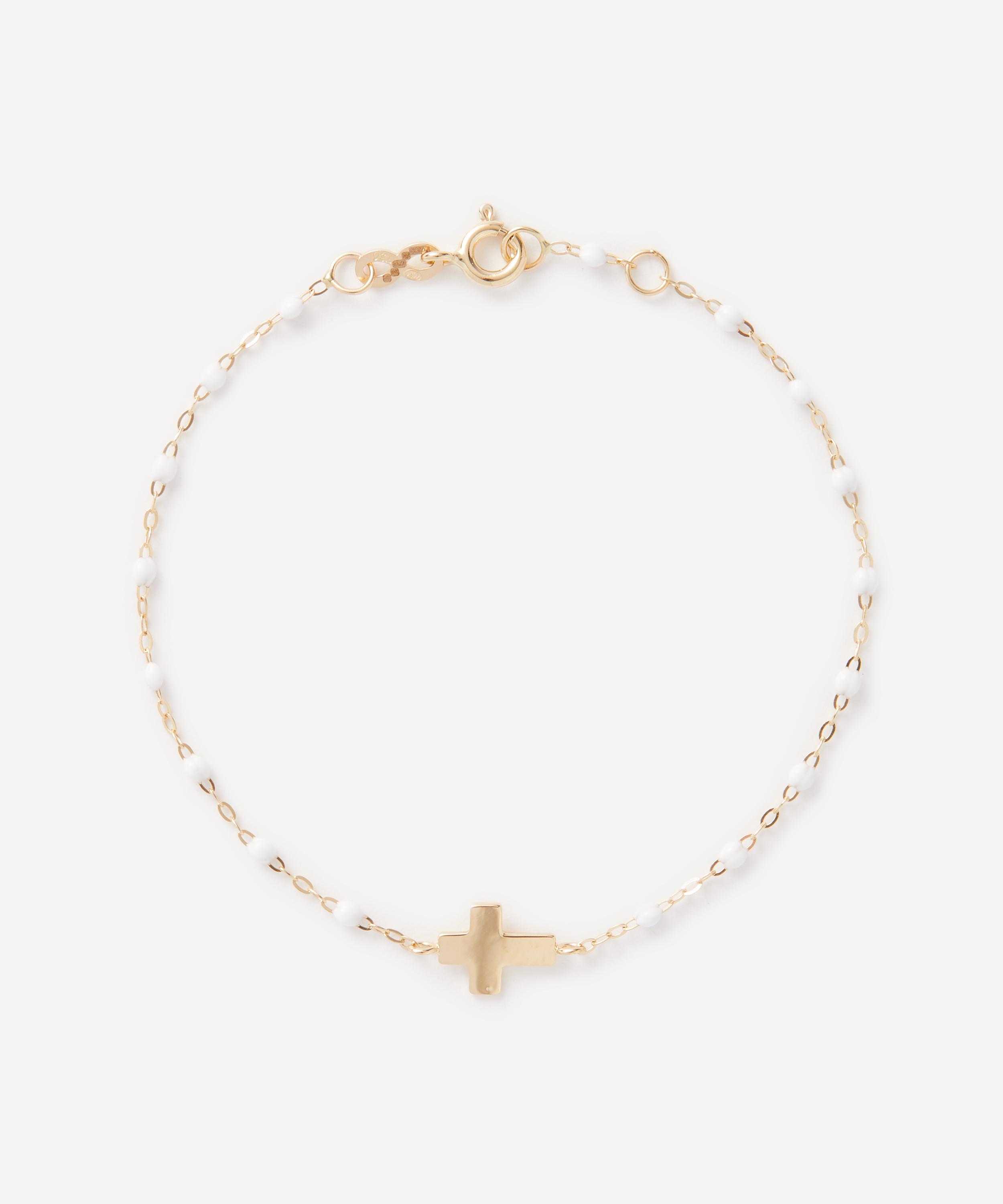 Gigi Clozeau - 18ct Gold Classic Gigi Cross Bracelet image number 0