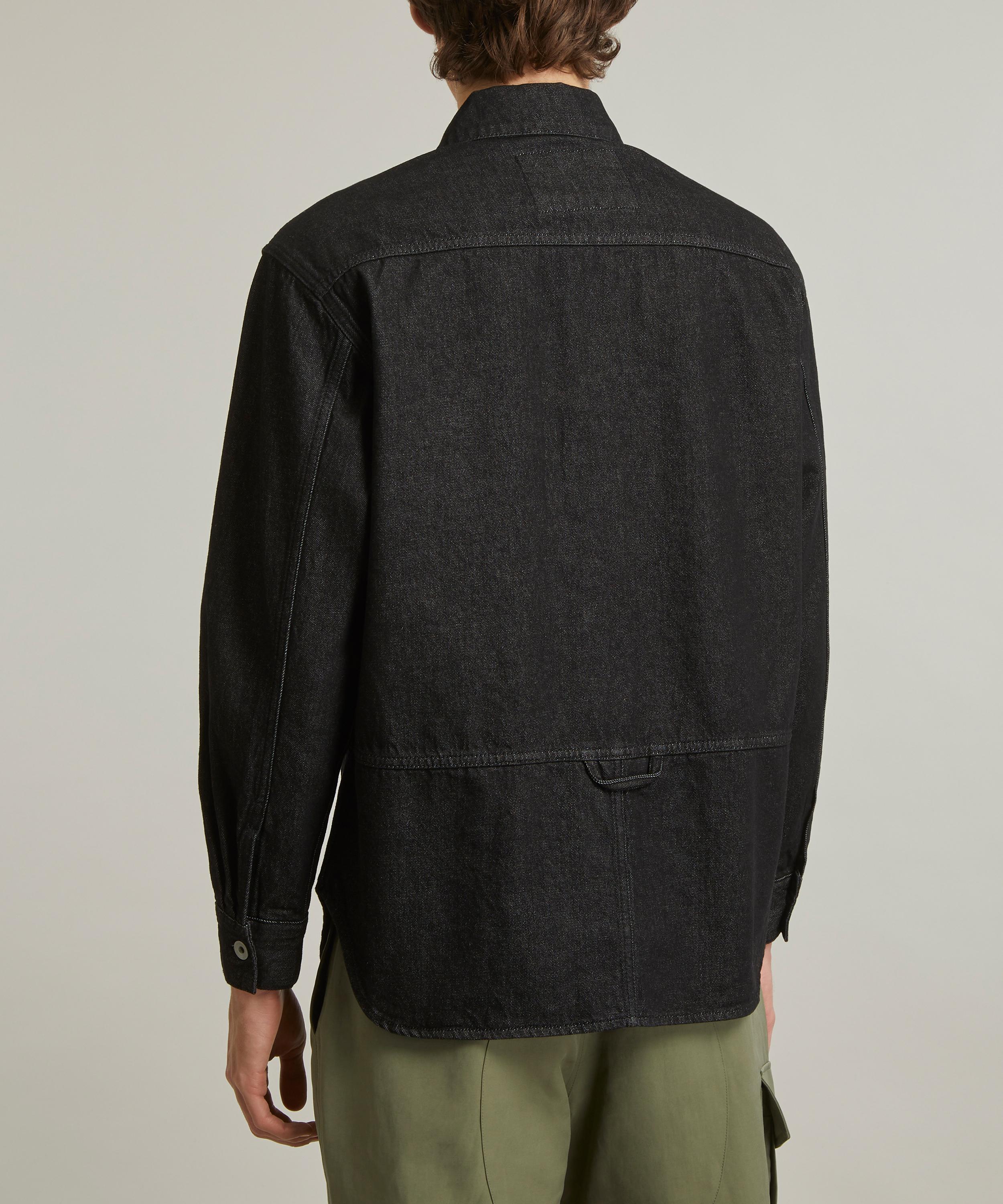 Uniform Bridge - Black Rinsed Denim Work Jacket image number 3