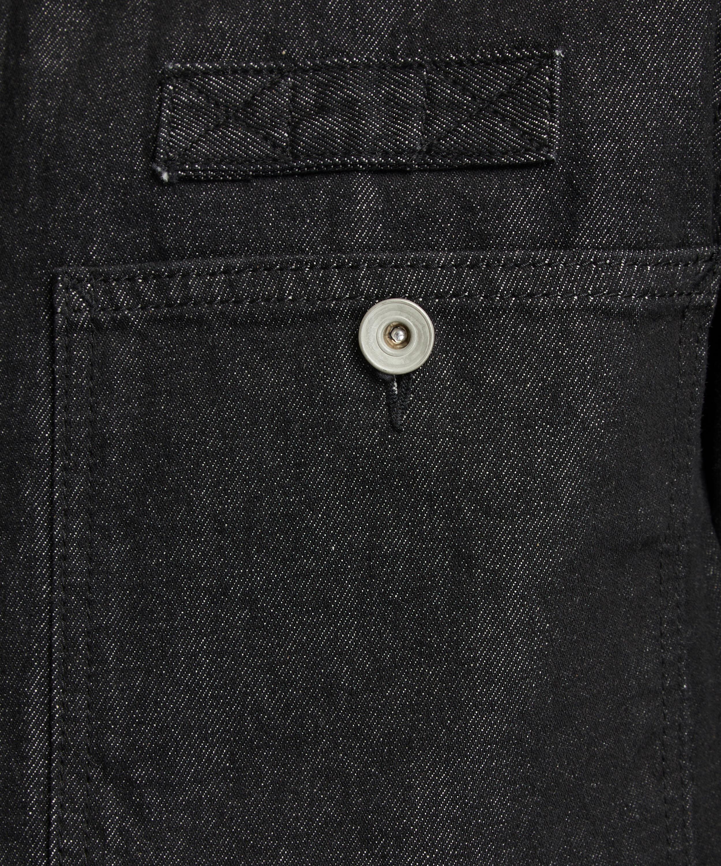 Uniform Bridge - Black Rinsed Denim Work Jacket image number 4