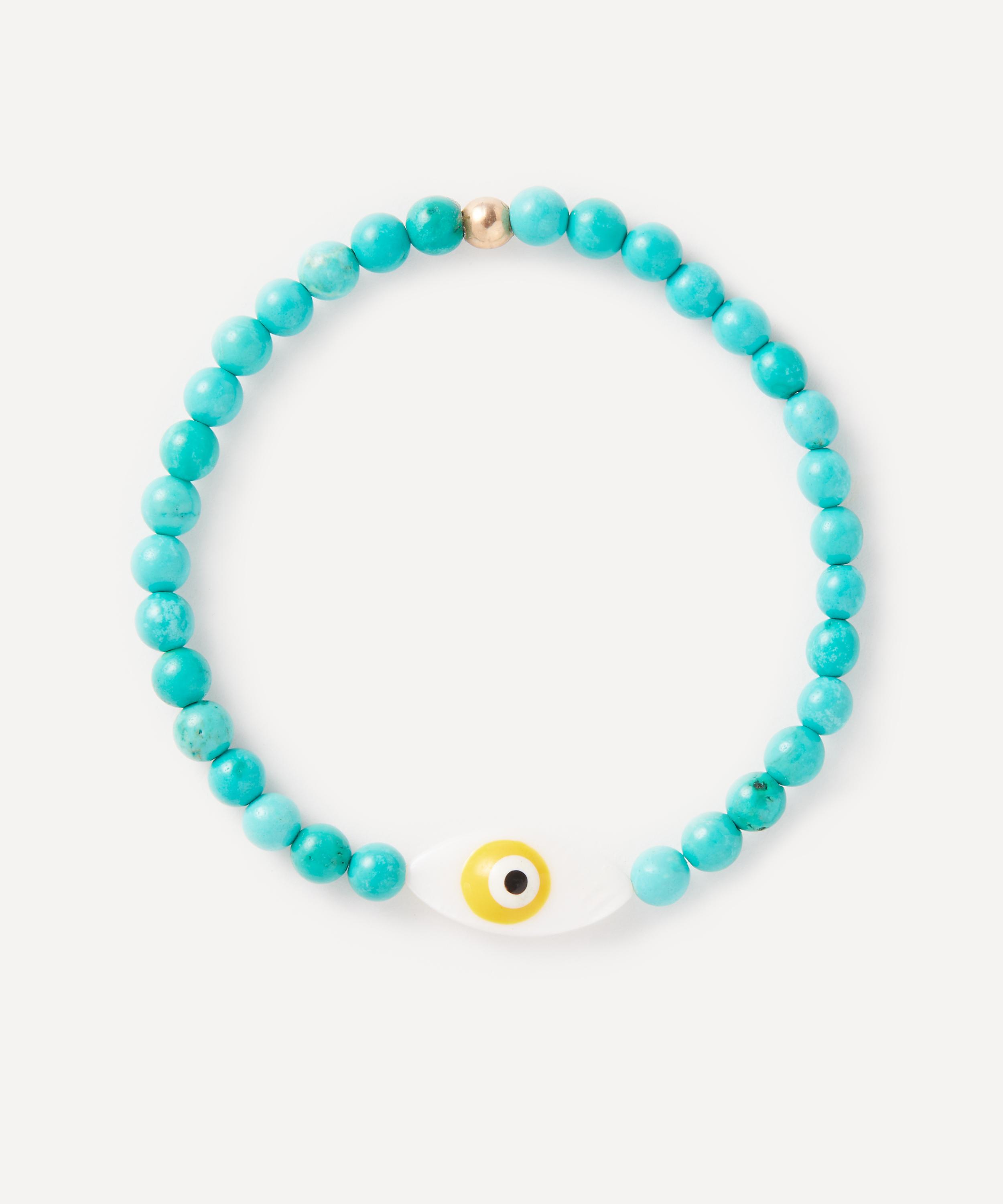 AURUM + GREY - Good Vibes Evil Eye Beaded Bracelet