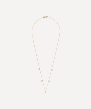 AURUM + GREY - 9ct Gold Forever Diamond Station Necklace image number 0