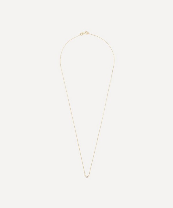 AURUM + GREY - 9ct Gold Forever Connect Diamond Solitaire Necklace
