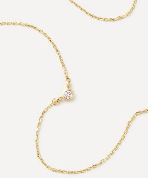 AURUM + GREY - 9ct Gold Forever Connect Diamond Solitaire Necklace image number 1