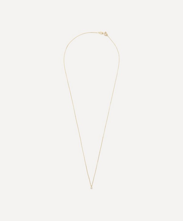 AURUM + GREY - 9ct Gold Forever Solitaire Diamond Necklace