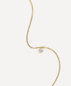AURUM + GREY - 9ct Gold Forever Solitaire Diamond Necklace image number 1