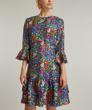 Liberty - Garden of Adonis Gala Short Silk Dress image number 2