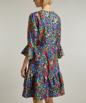 Liberty - Garden of Adonis Gala Short Silk Dress image number 3