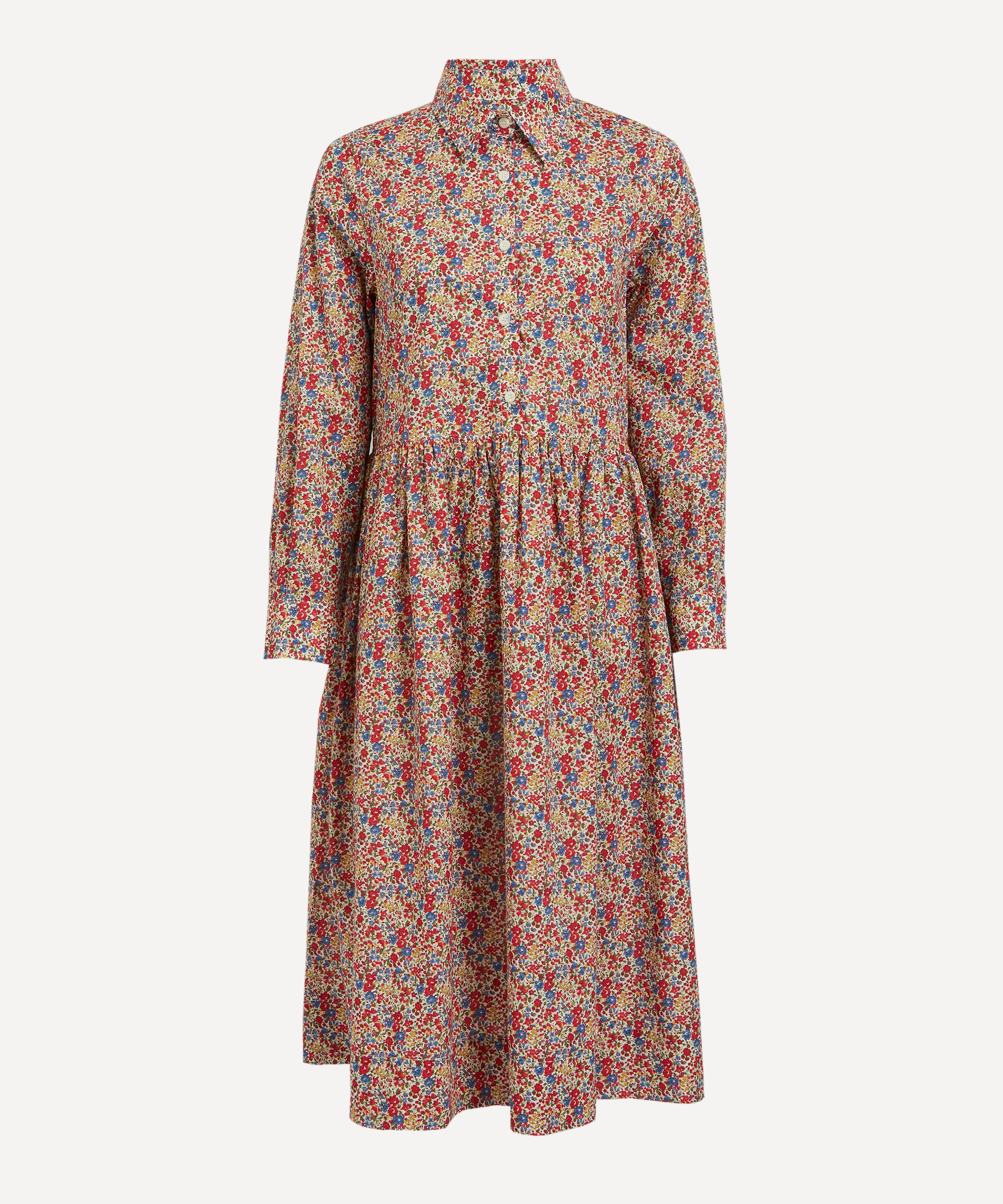 Floral Print Long Sleeve Dress in Tana Lawn Cotton/liberty of