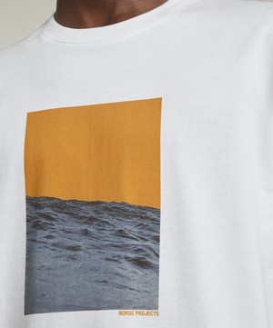 Norse Projects - Johannes Waves Print T-Shirt image number 4
