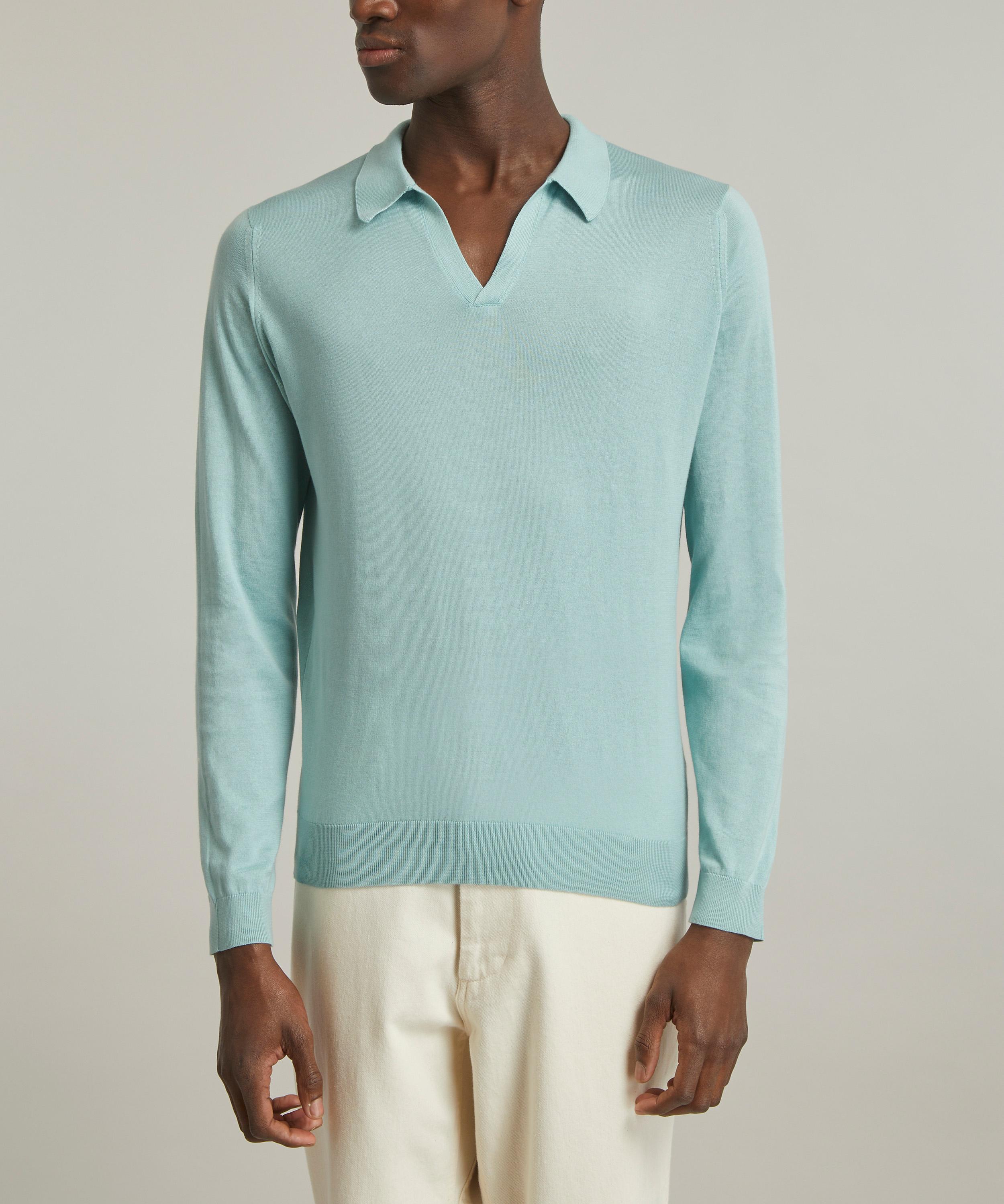 John Smedley Puck Skipper Collar Knit Shirt | Liberty