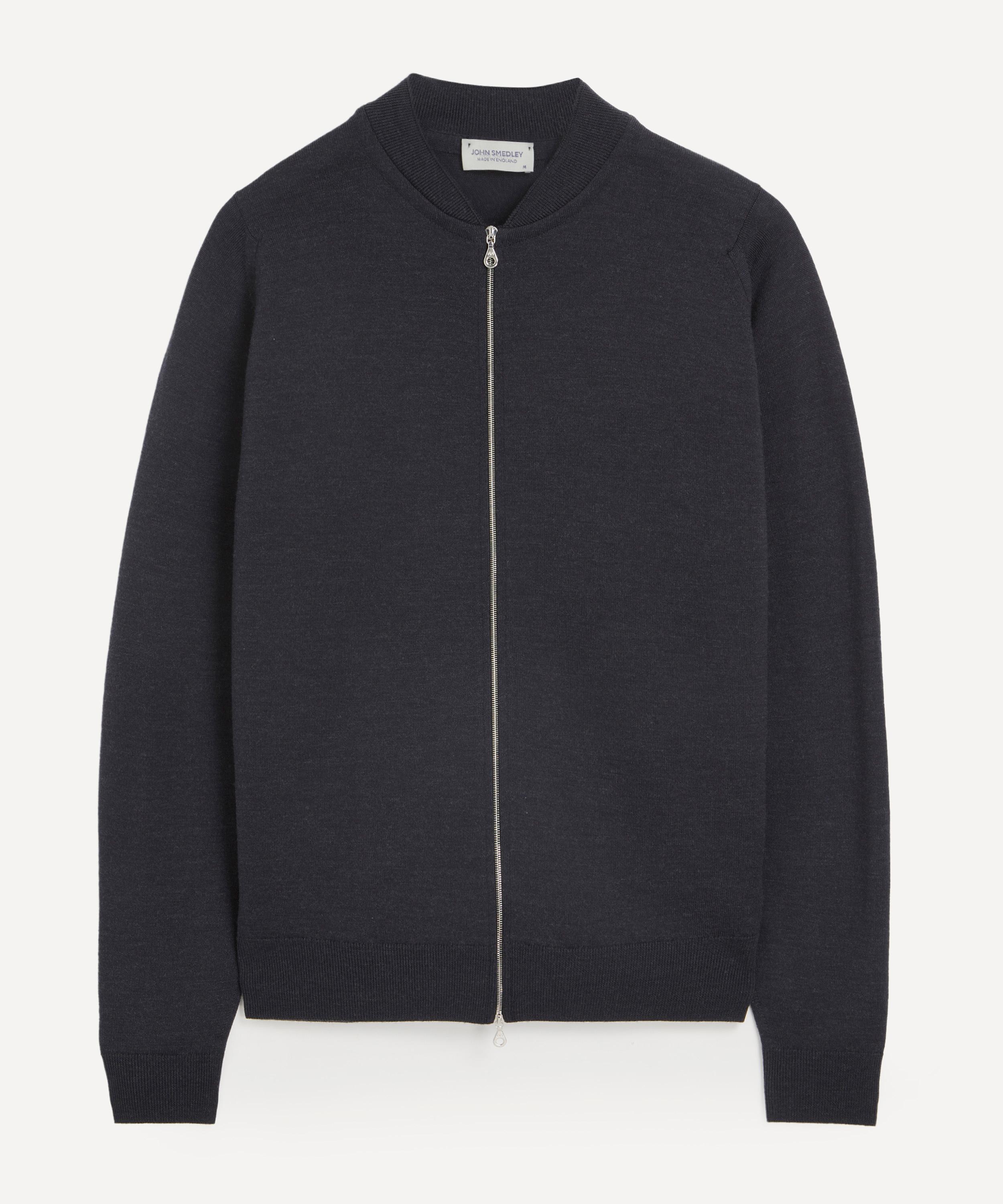 John Smedley Maclean Full Zip Bomber Jacket | Liberty